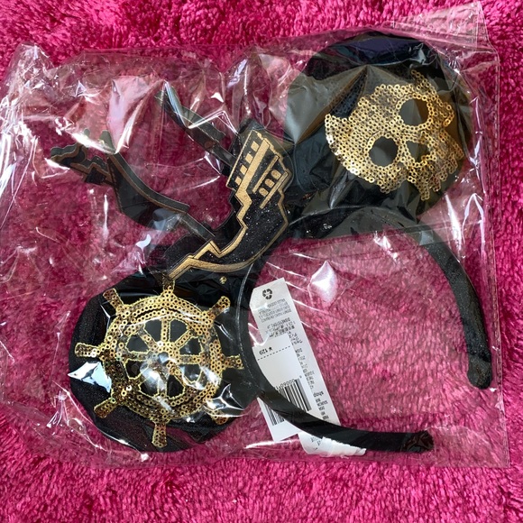 Pirates of the Caribbean Minnie Mouse Disney Parks Ears Headband Exclusive - Picture 12 of 12